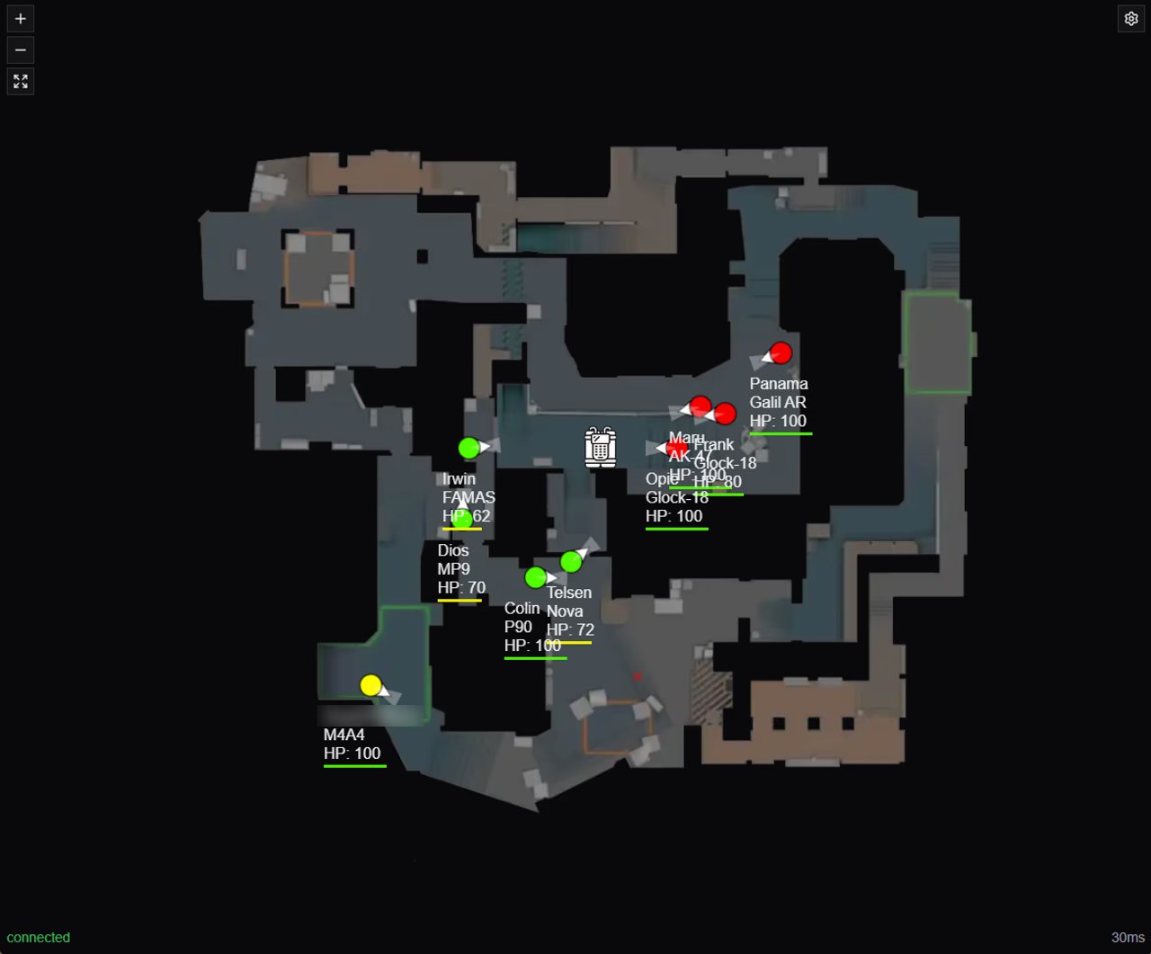 Снимок экрана CS2 Web Radar (STEAM), изображение 5