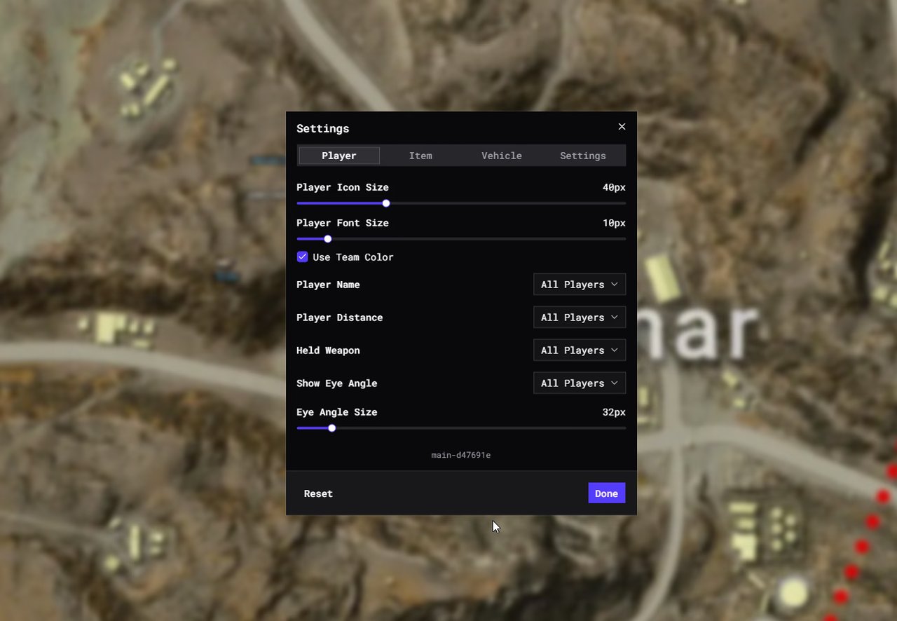 PUBG Web Radar 截图 2